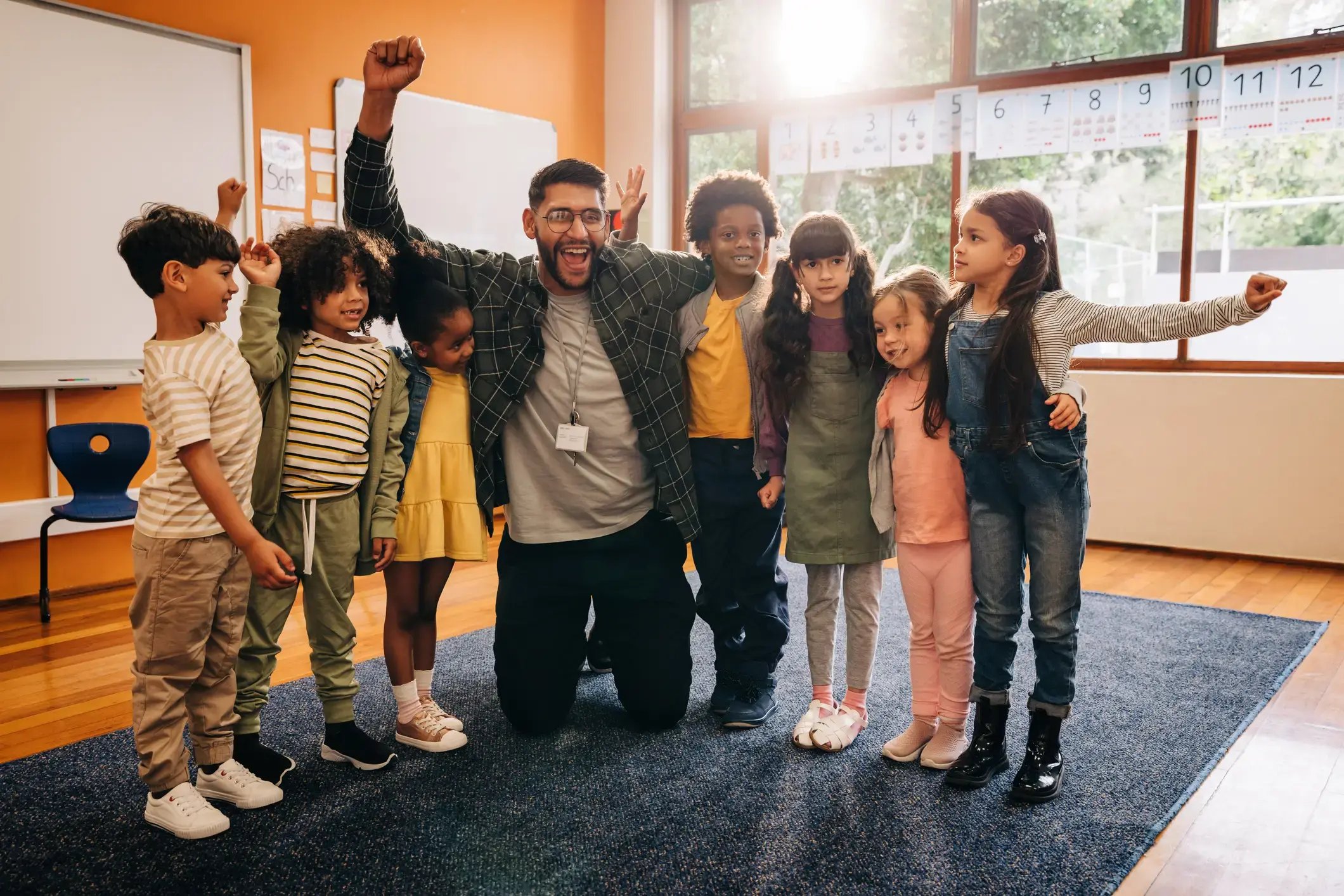 Teacher and Kids in Classroom WEBP